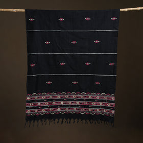 Kantha Hand Embroidered Khes Handwoven Cotton Dupatta 12