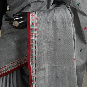 Grey - kandangi thread buti chettinad cotton saree