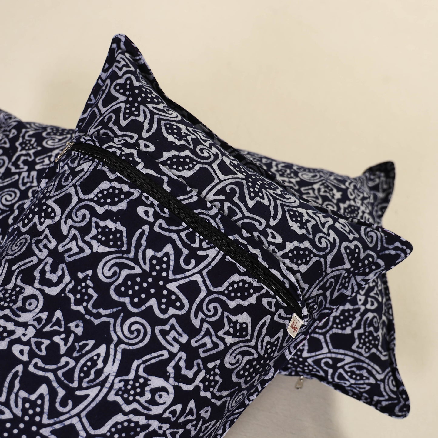 Hand Block Batik Print Pillow Covers (Set of 2) 32