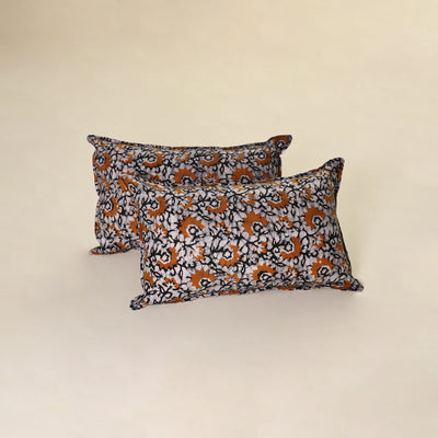 Hand Block Batik Print Pillow Covers (Set of 2) 33