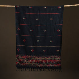 Kantha Hand Embroidered Khes Handwoven Cotton Dupatta 11