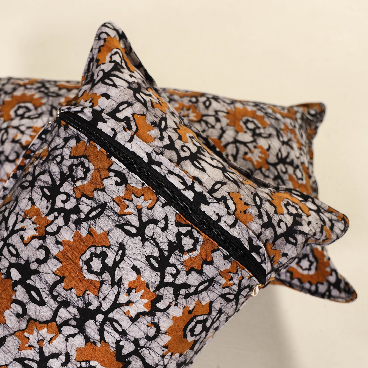 Hand Block Batik Print Pillow Covers (Set of 2) 33