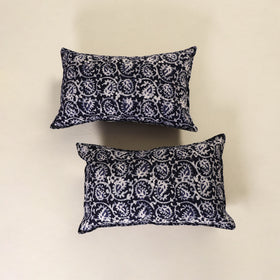 Hand Block Batik Print Pillow Covers (Set of 2) 34