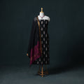 Pochampally Ikat Cotton Unstitched Dress Material: Kurta & Dupatta 16