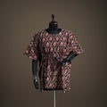 Ajrakh Hand Block Print Natural Dyed Cotton Short Kaftan 41
