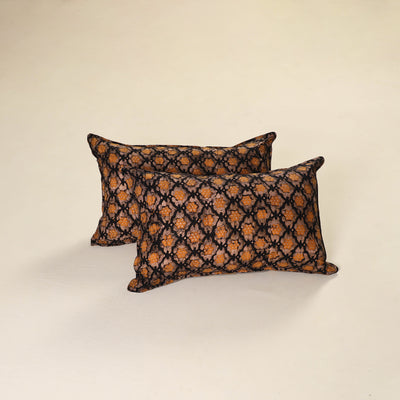 Hand Block Batik Print Pillow Covers (Set of 2) 35