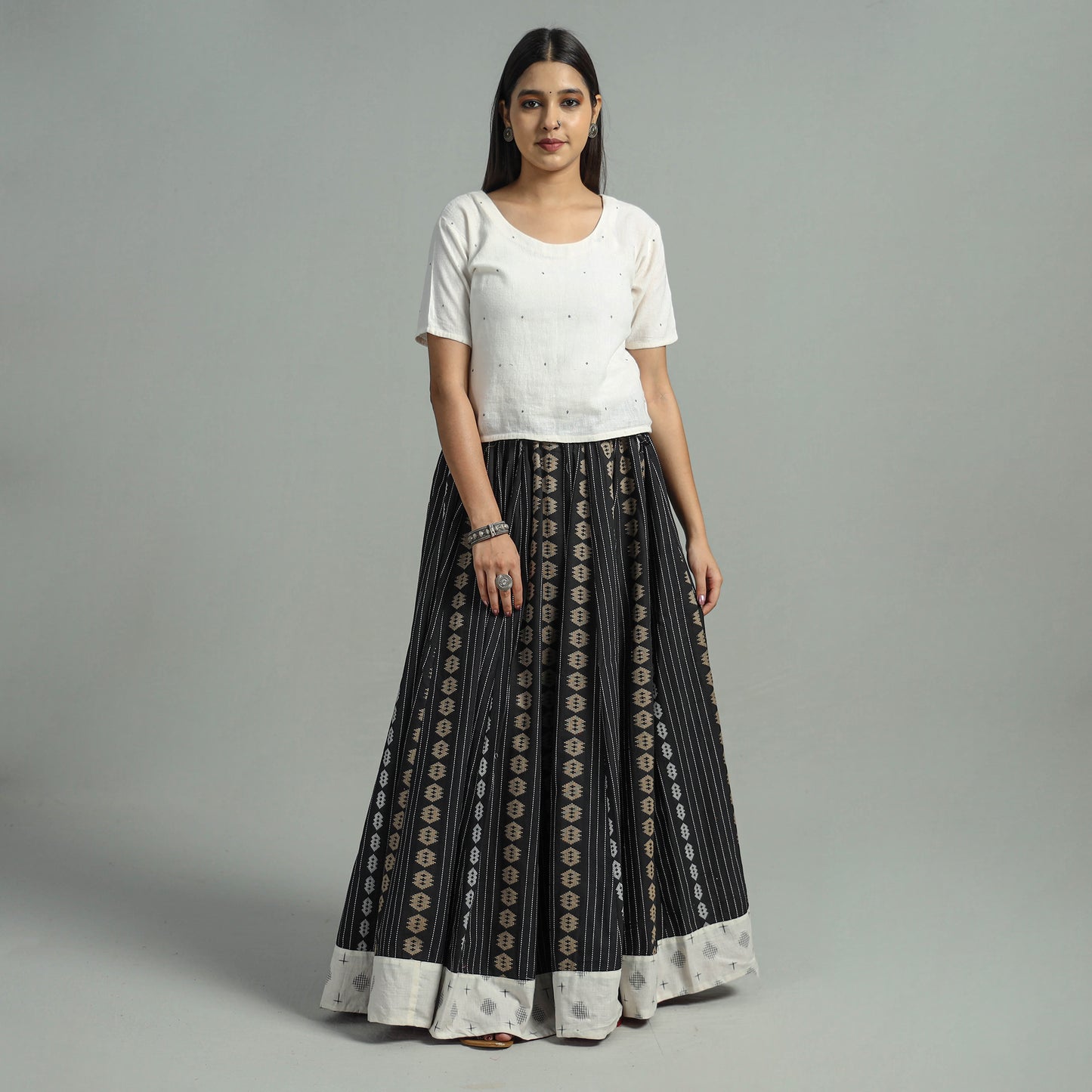 Jacquard Long Skirt