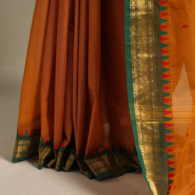 Orange - kandangi thread buti chettinad cotton saree