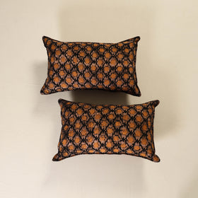 Hand Block Batik Print Pillow Covers (Set of 2) 35