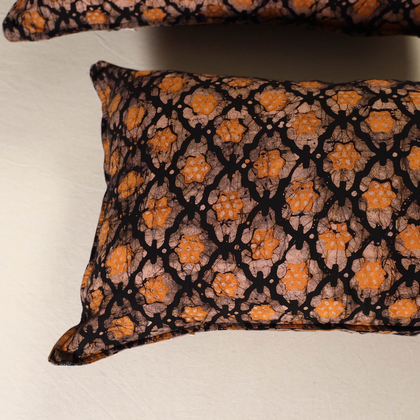 Hand Block Batik Print Pillow Covers (Set of 2) 35
