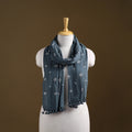 Kutch Handwoven Organic Kala Cotton Bandhani Stole 17