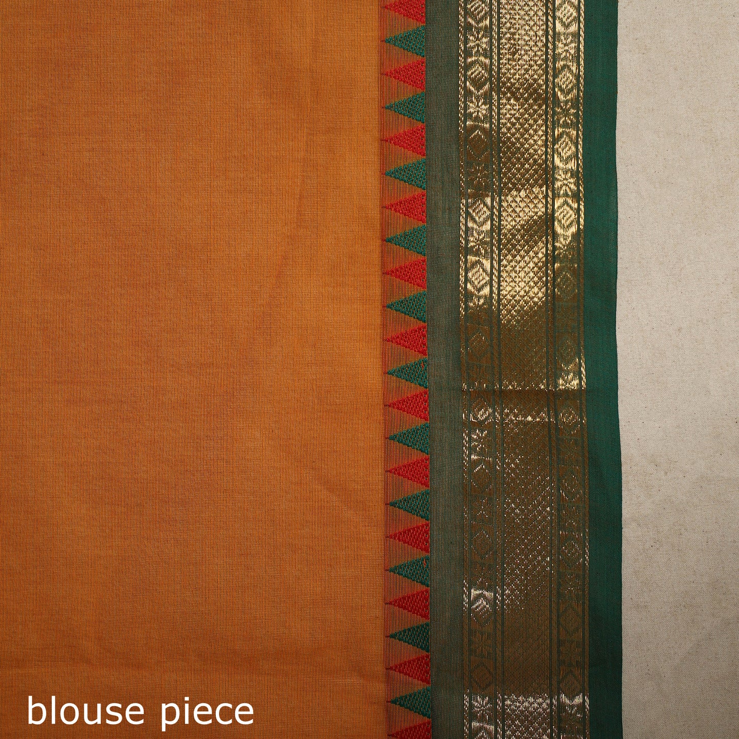 Orange - kandangi thread buti chettinad cotton saree