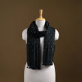 Kutch Handwoven Organic Kala Cotton Bandhani Stole 19