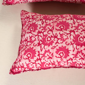 Hand Block Batik Print Pillow Covers (Set of 2) 36