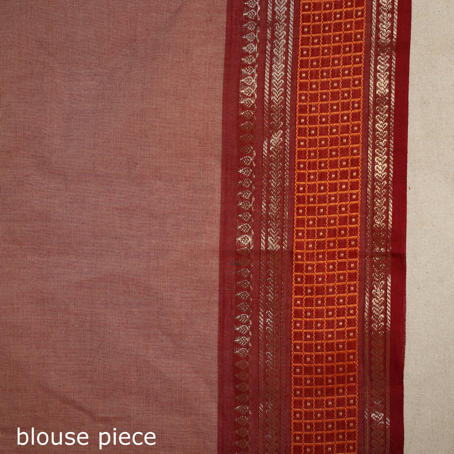 Brown - kandangi thread buti chettinad cotton saree