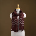 Kutch Handwoven Organic Kala Cotton Bandhani Stole 25