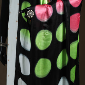 Multicolor - Shibori Clamp Dyed Modal Silk Dupatta with Zari Border 06