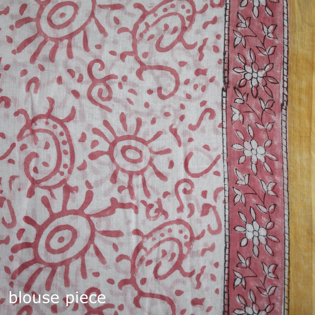 Sanganeri Hand Block Print Pure Mul Cotton Ready To Wear Saree 02