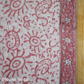 Sanganeri Hand Block Print Pure Mul Cotton Ready To Wear Saree 02
