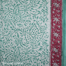 Sanganeri Hand Block Print Pure Mul Cotton Ready To Wear Saree 04