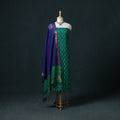 Pochampally Ikat Cotton Unstitched Dress Material: Kurta & Dupatta 19