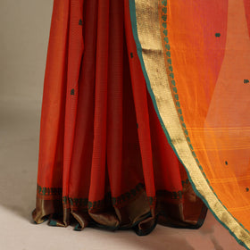 Orange - kandangi thread buti chettinad cotton saree