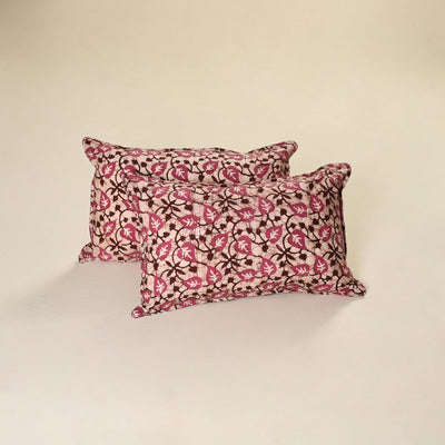 Hand Block Batik Print Pillow Covers (Set of 2) 38