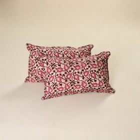 Hand Block Batik Print Pillow Covers (Set of 2) 38