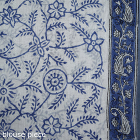 Sanganeri Hand Block Print Pure Mul Cotton Ready To Wear Saree 08
