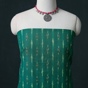 Pochampally Ikat Cotton Unstitched Dress Material: Kurta & Dupatta 19