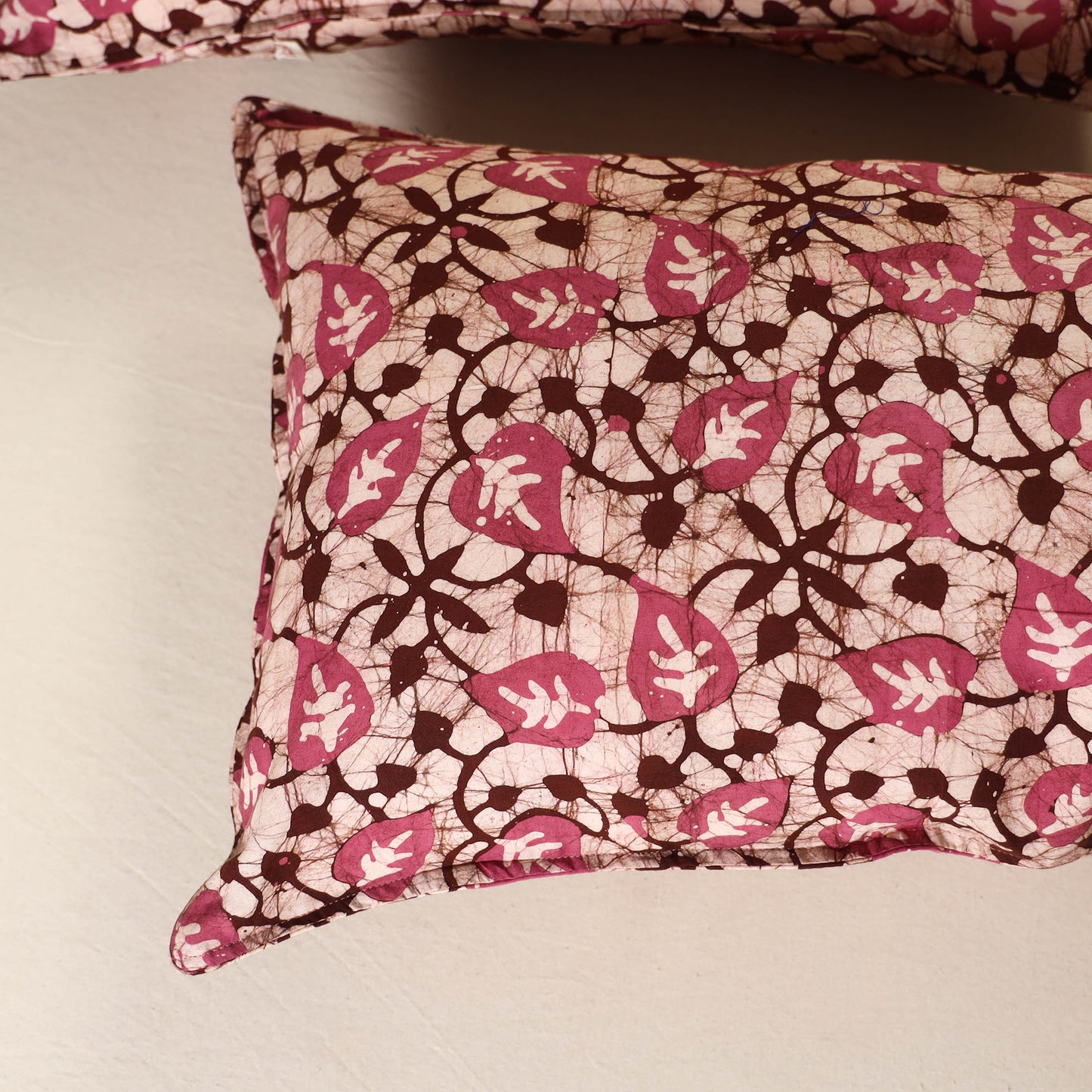 Hand Block Batik Print Pillow Covers (Set of 2) 38