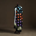 Multicolor - Shibori Clamp Dyed Modal Silk Dupatta with Zari Border 08