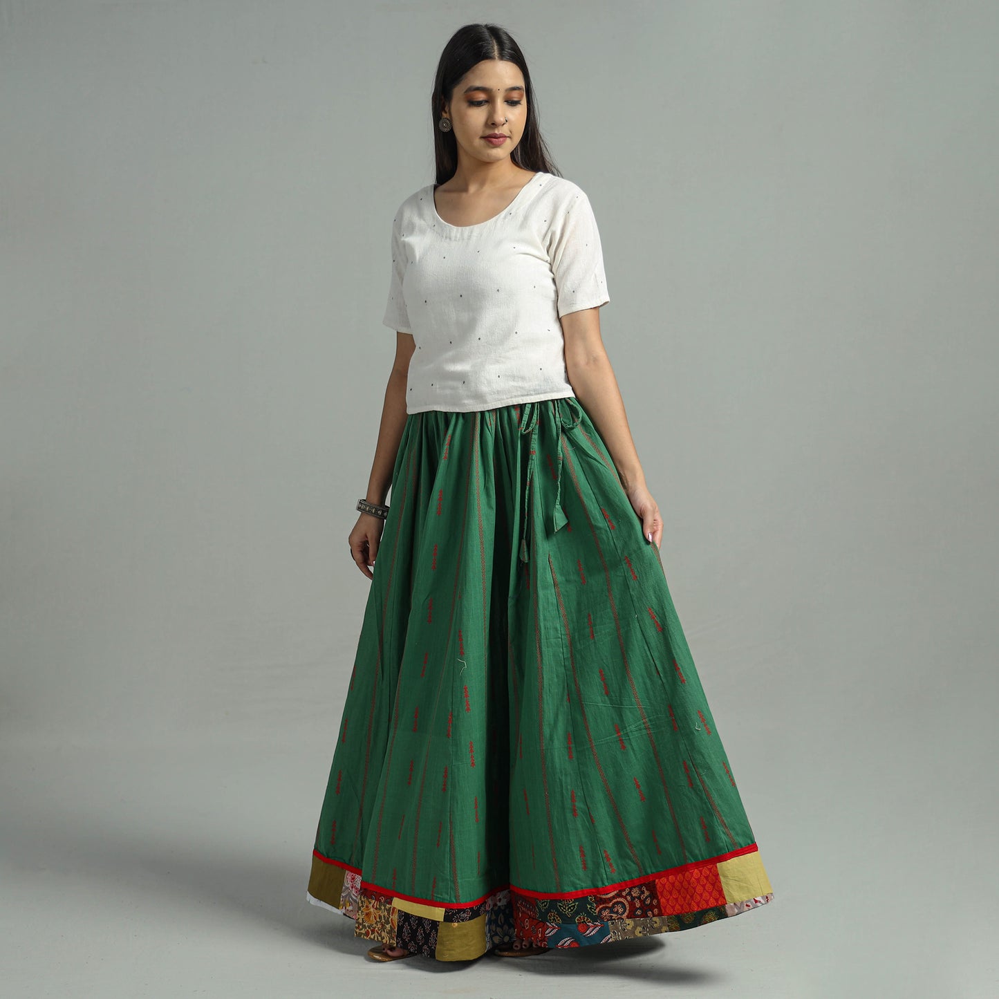 Jacquard Long Skirt