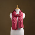 Kutch Handwoven Organic Kala Cotton Bandhani Stole 41
