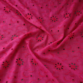 Floral embroidered natural dyed cotton hakoba fabric 07