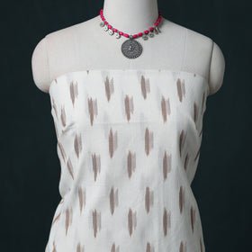 Pochampally Ikat Cotton Unstitched Dress Material: Kurta & Dupatta 21
