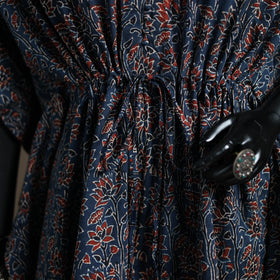 Ajrakh Hand Block Print Natural Dyed Cotton Short Kaftan 45