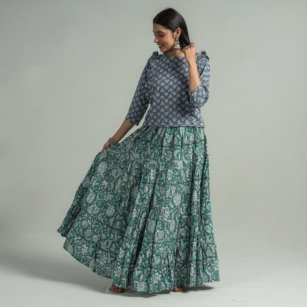 sanganeri long skirt 