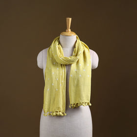 Kutch Handwoven Organic Kala Cotton Bandhani Stole 45