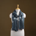 Kutch Handwoven Organic Kala Cotton Bandhani Stole 51