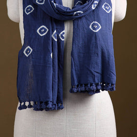 Kutch Handwoven Organic Kala Cotton Bandhani Stole 52