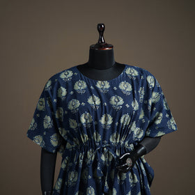 Ajrakh Hand Block Print Natural Dyed Cotton Short Kaftan 48