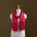Kutch Handwoven Organic Kala Cotton Bandhani Stole 57