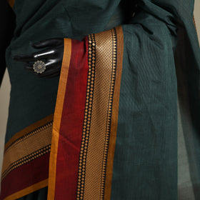 Green - kandangi chettinad cotton saree with border 14