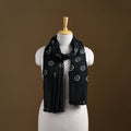 Kutch Handwoven Organic Kala Cotton Bandhani Stole 58