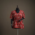Ajrakh Hand Block Print Natural Dyed Cotton Short Kaftan 50