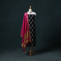 Pochampally Ikat Cotton Unstitched Dress Material: Kurta & Dupatta 25