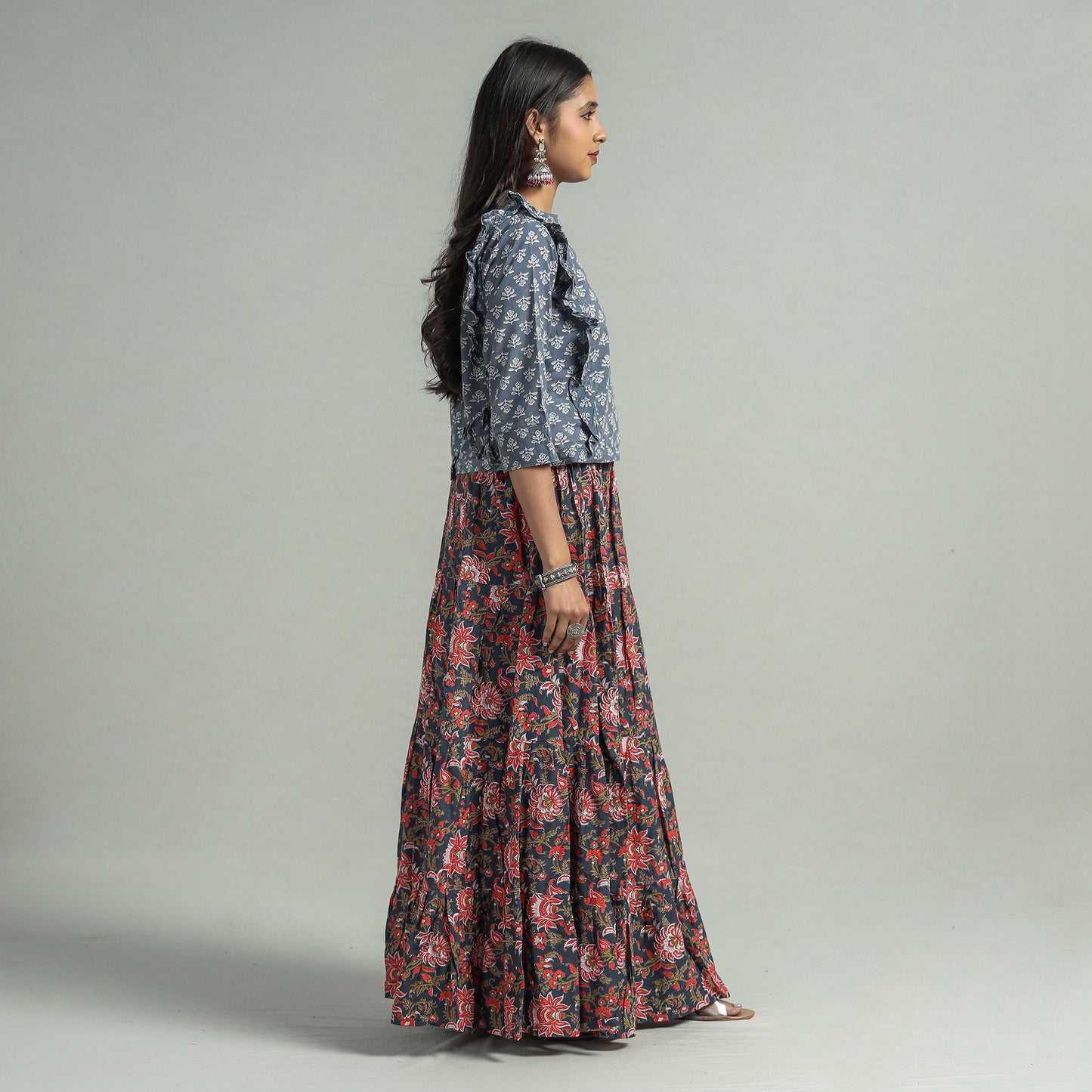 sanganeri long skirt 