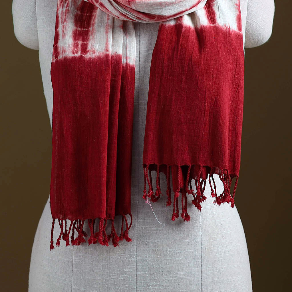 Kutch Handwoven Organic Kala Cotton Shibori Stole 06
