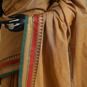 Beige - kandangi chettinad cotton saree with border 16